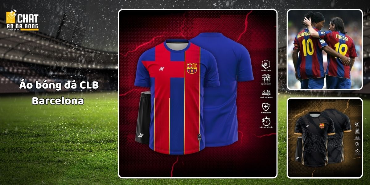 Top 5 áo bóng đá đẹp của các câu lạc bộ hot nhất 2025 4 Áo bóng đá CLB Barcelona