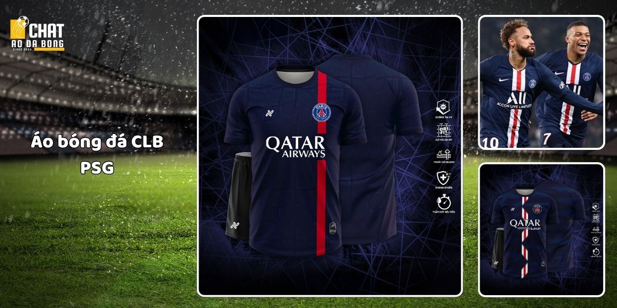 Top 5 áo bóng đá đẹp của các câu lạc bộ hot nhất 2025 5 Áo bóng đá CLB PSG
