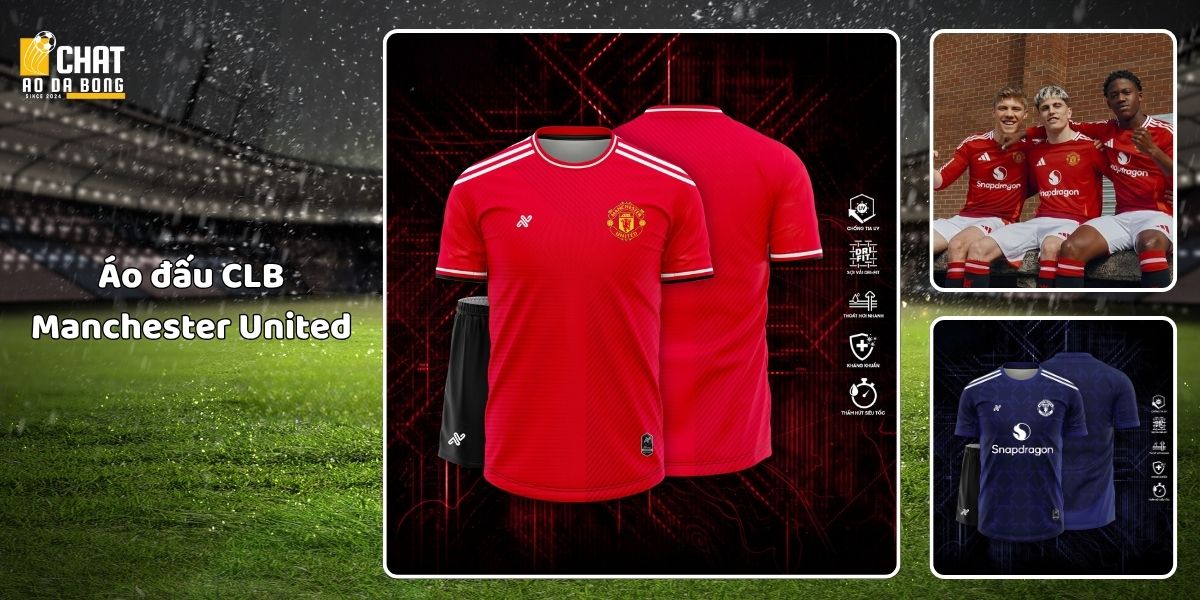 Top 5 áo bóng đá đẹp của các câu lạc bộ hot nhất 2025 3 Áo đấu CLB Manchester United