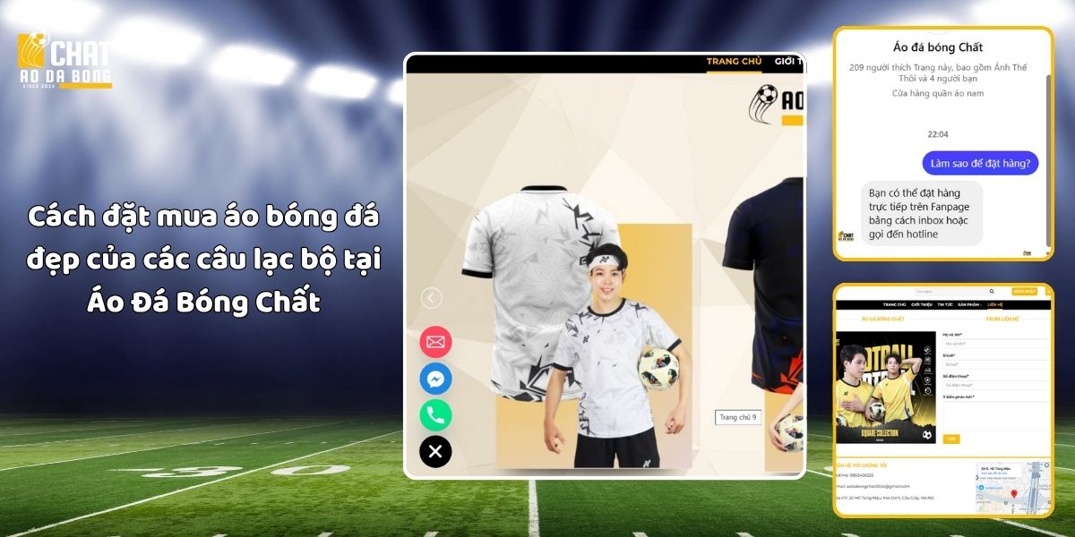 Top 5 áo bóng đá đẹp của các câu lạc bộ hot nhất 2025 9 Cách đặt mua áo bóng đá đẹp của các câu lạc bộ tại Áo Đá Bóng Chất