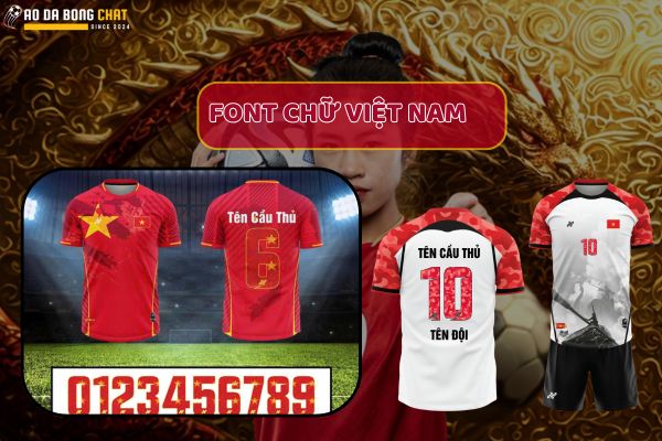 Phông Chữ In Áo Đá Bóng