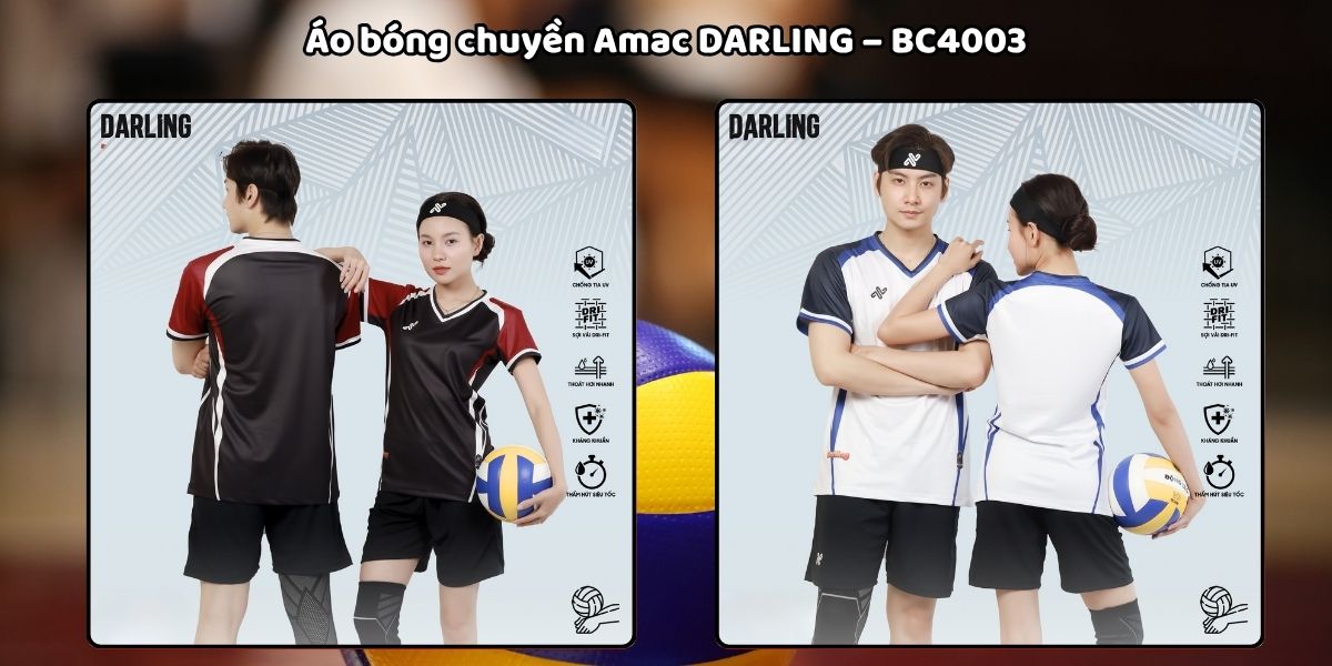 Gợi ý những mẫu áo bóng chuyền nữ đẹp nổi bật nhất 2025 4 Áo bóng chuyền Amac DARLING – BC4003