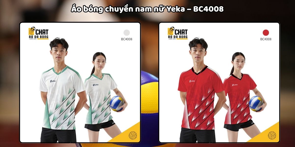 Gợi ý những mẫu áo bóng chuyền nữ đẹp nổi bật nhất 2025 6 Áo bóng chuyền nam nữ Yeka – BC4008