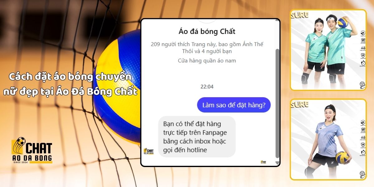 Gợi ý những mẫu áo bóng chuyền nữ đẹp nổi bật nhất 2025 8 Cách đặt áo bóng chuyền nữ đẹp tại Áo Đá Bóng Chất